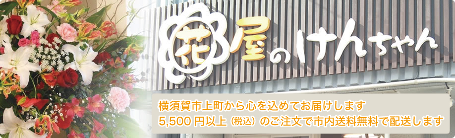 横須賀市上町から心をこめてお届けします。3,000円以上(税抜)のご注文で送料無料で配送します